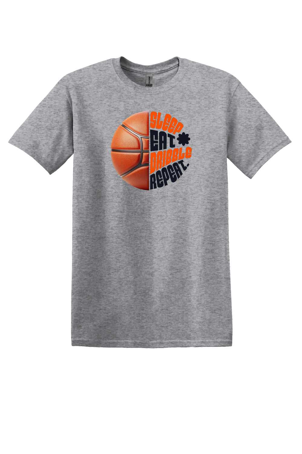 Sleep Eat Dribble Repeat – Orange & Black (Adult Sizes)