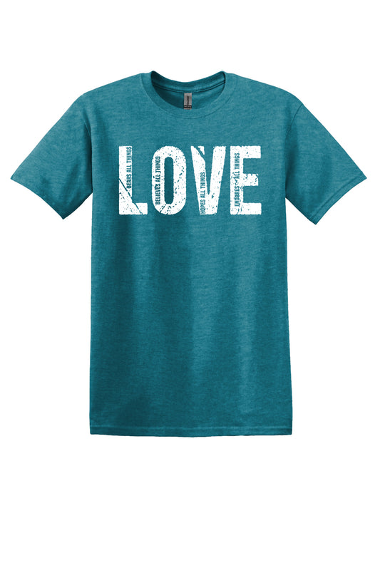 1 Corinthians 13:7 T-shirt