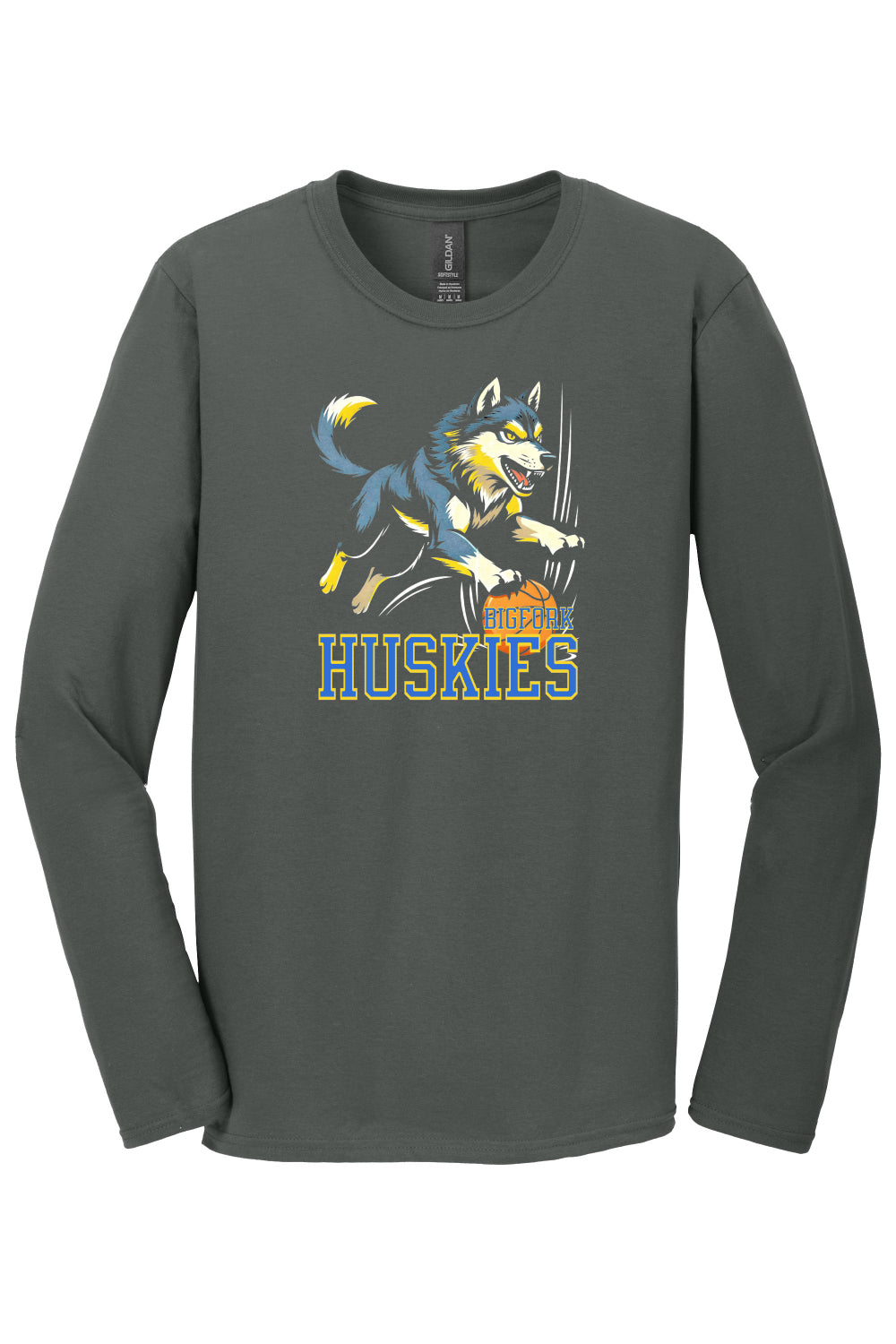 Bigfork Huskies Basketball Long Sleeve Shirt - Adult Sizes