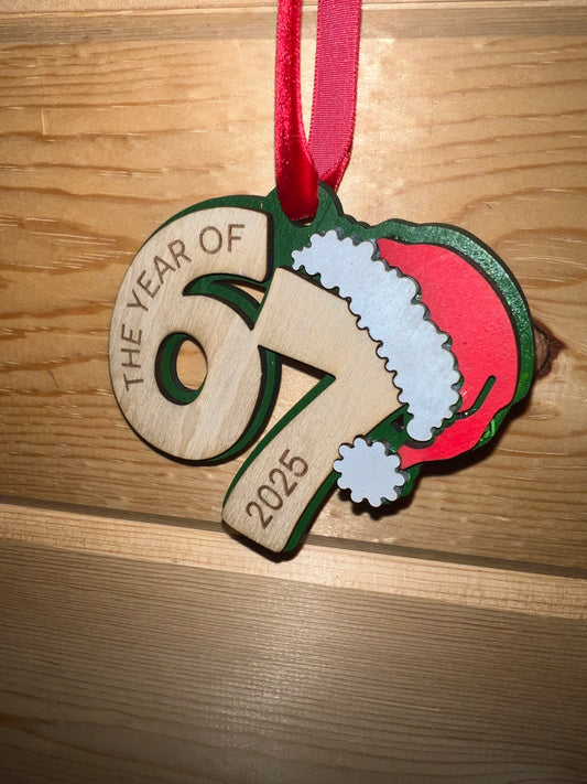 🎄 Custom “The Year of 67 – 2025” Christmas Ornament 🎄