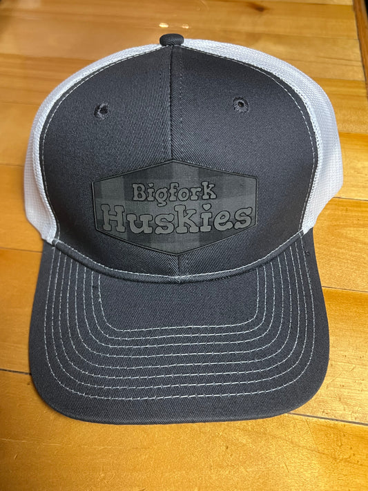 Richardson 112 Trucker Hat – Charcoal Gray/White – Bigfork Huskies Patch