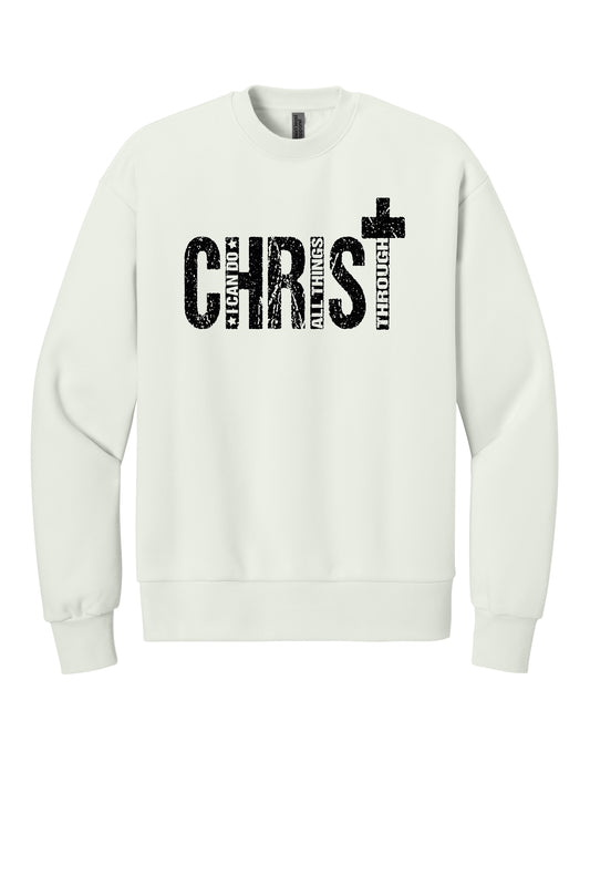 Philippians 4:13 Crewneck (Black Font)