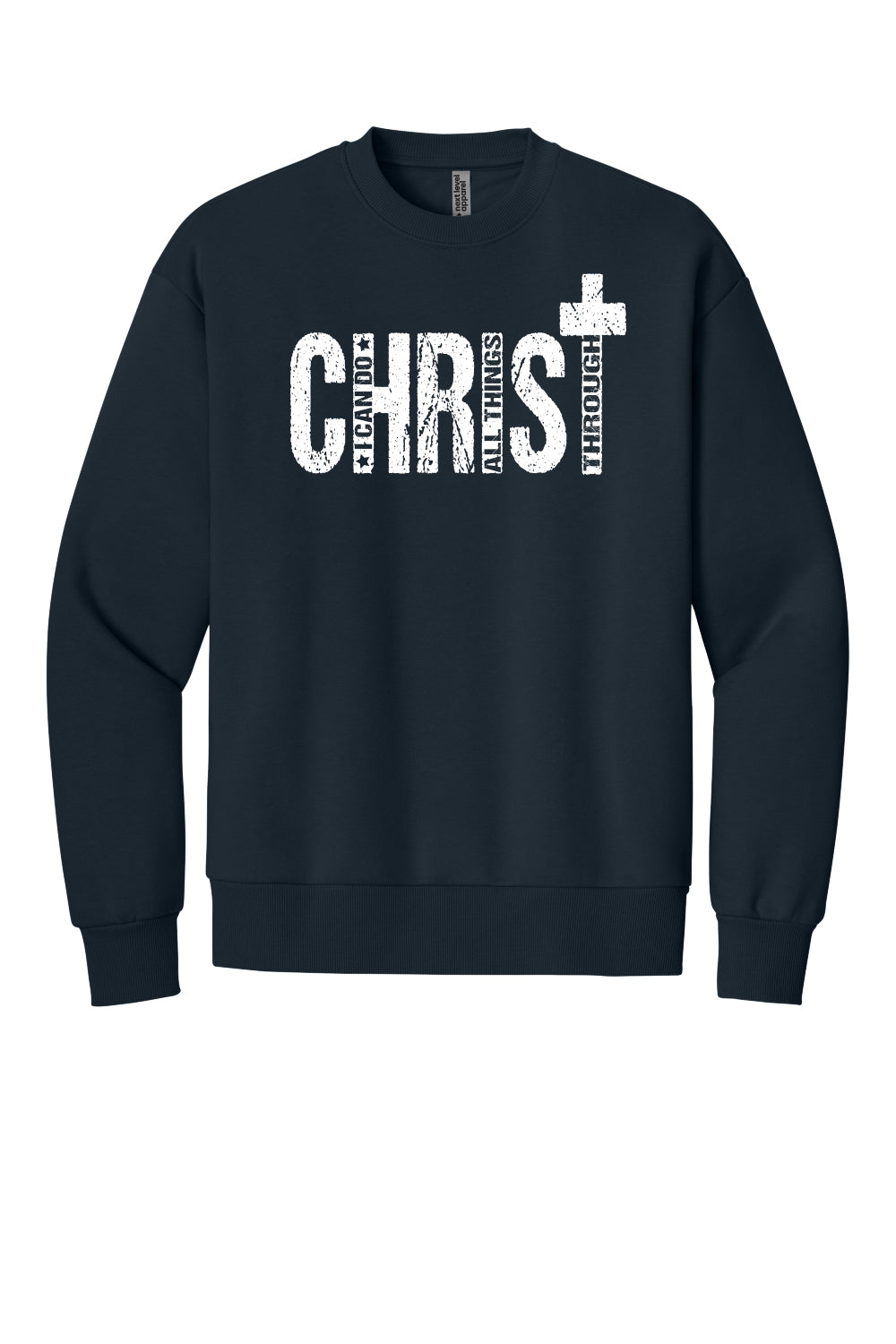 Philippians 4:13 Crewneck (White Font)