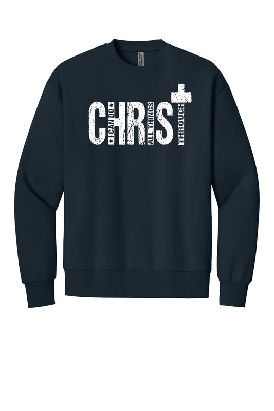 Philippians 4:13 Crewneck (White Font)