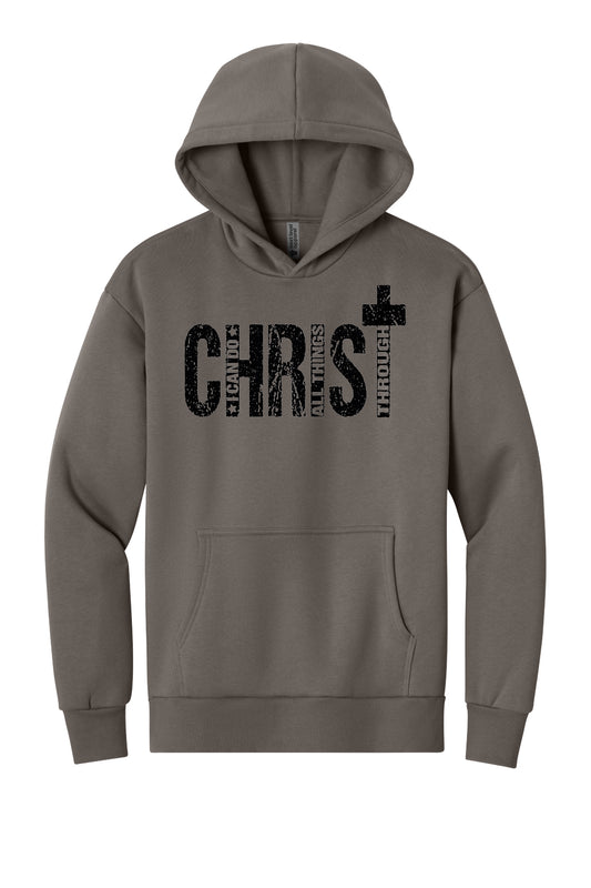 Philippians 4:13 Hoodie (Black Font)