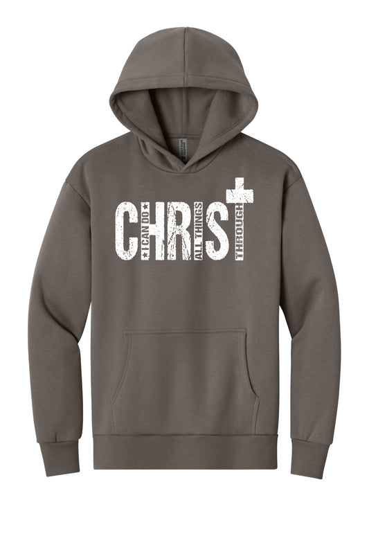 Philippians 4:13 Hoodie (White Font)