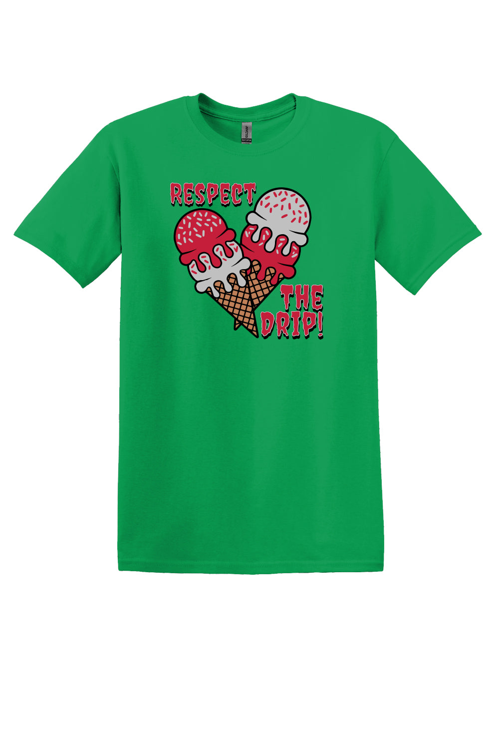 Respect The Drip Tee – Cardinal Red & Silver (Adult Sizes)