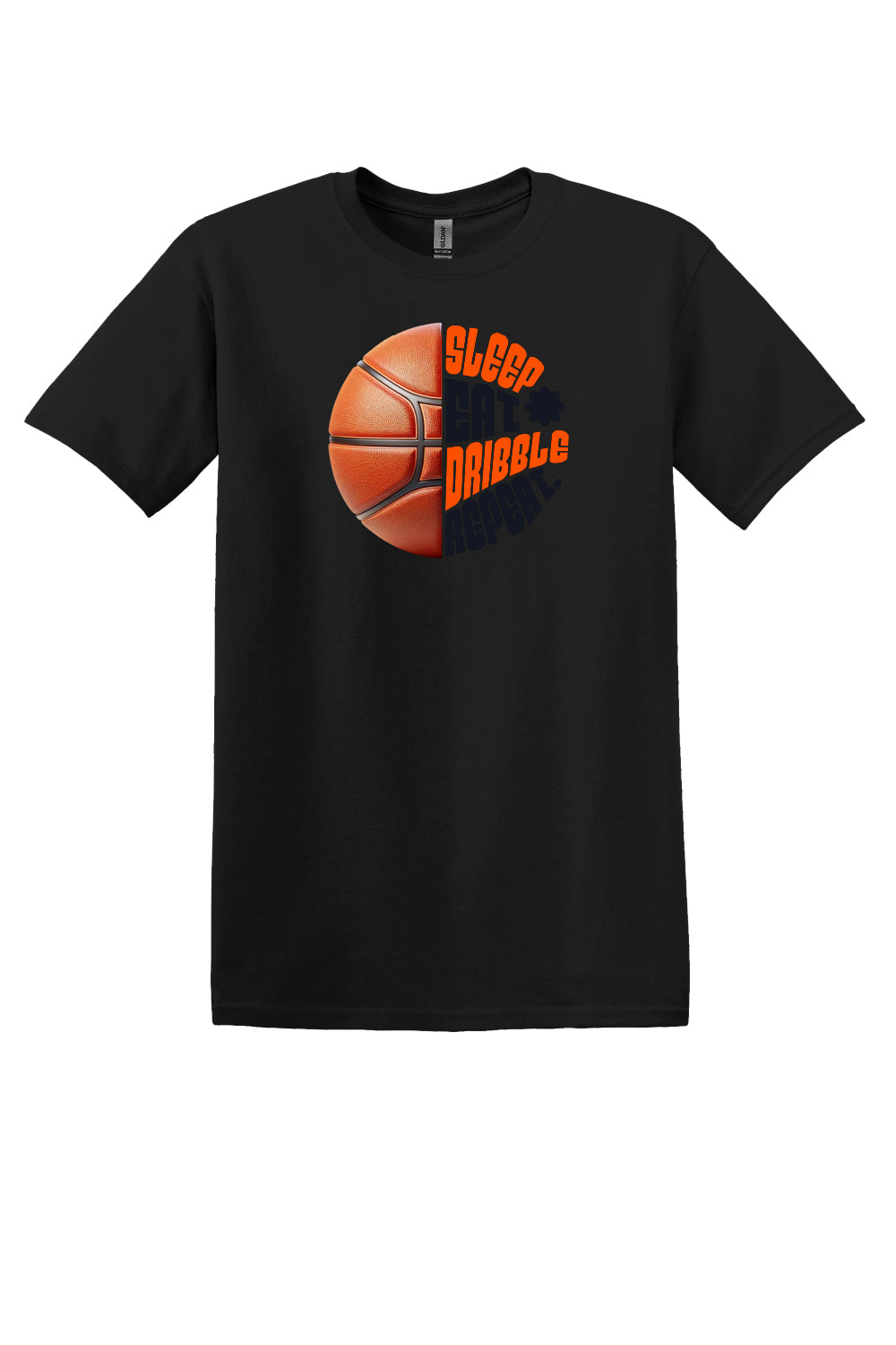 Sleep Eat Dribble Repeat – Orange & Black (Youth Sizes)