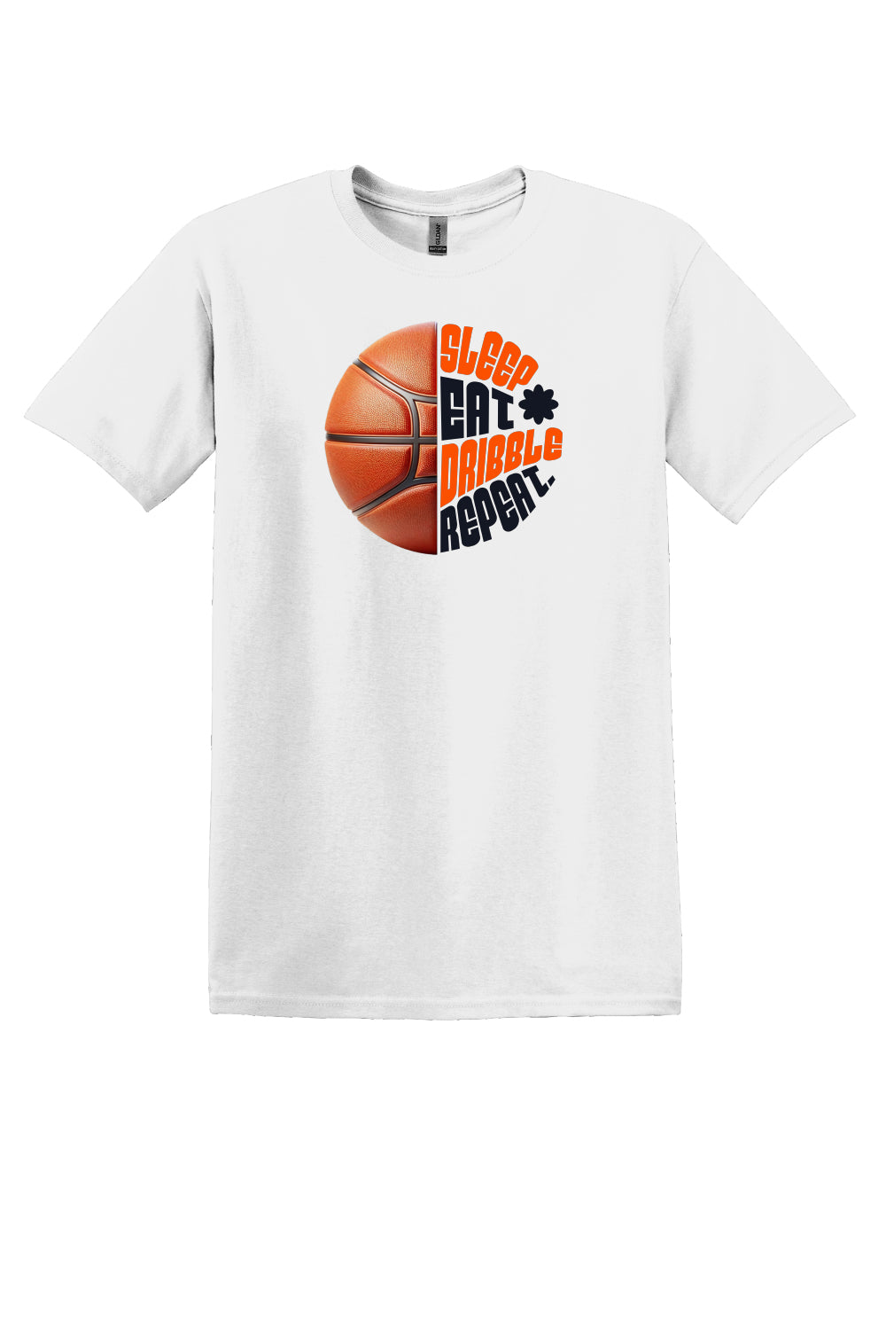 Sleep Eat Dribble Repeat – Orange & Black (Youth Sizes)