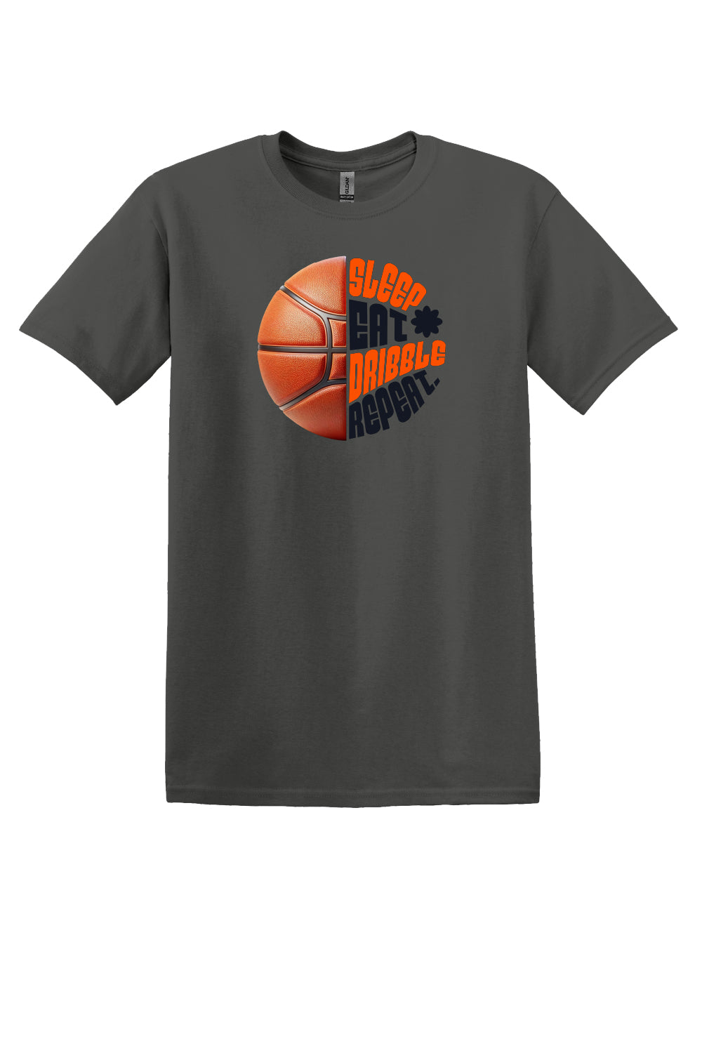 Sleep Eat Dribble Repeat – Orange & Black (Adult Sizes)