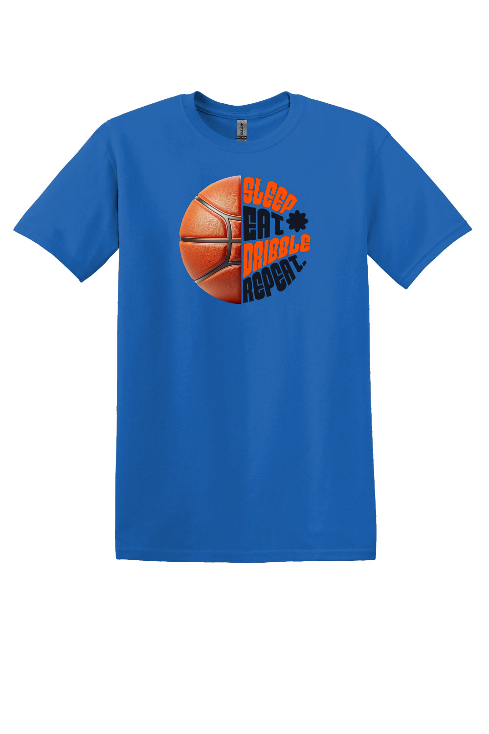 Sleep Eat Dribble Repeat – Orange & Black (Adult Sizes)