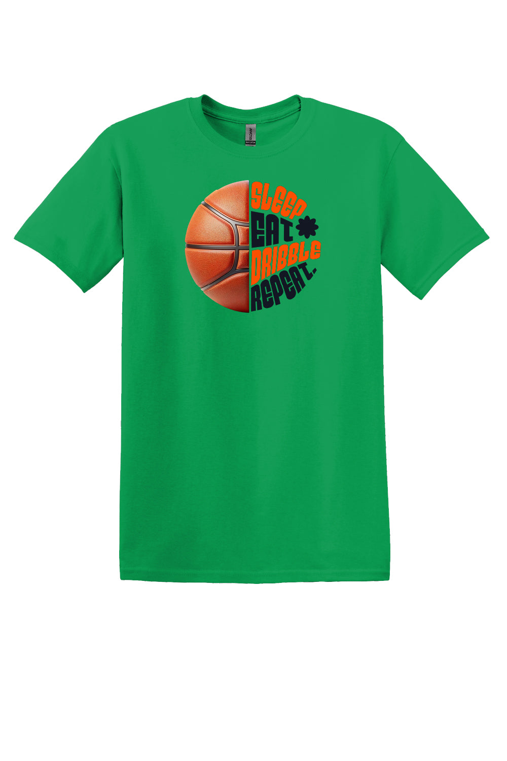 Sleep Eat Dribble Repeat – Orange & Black (Adult Sizes)