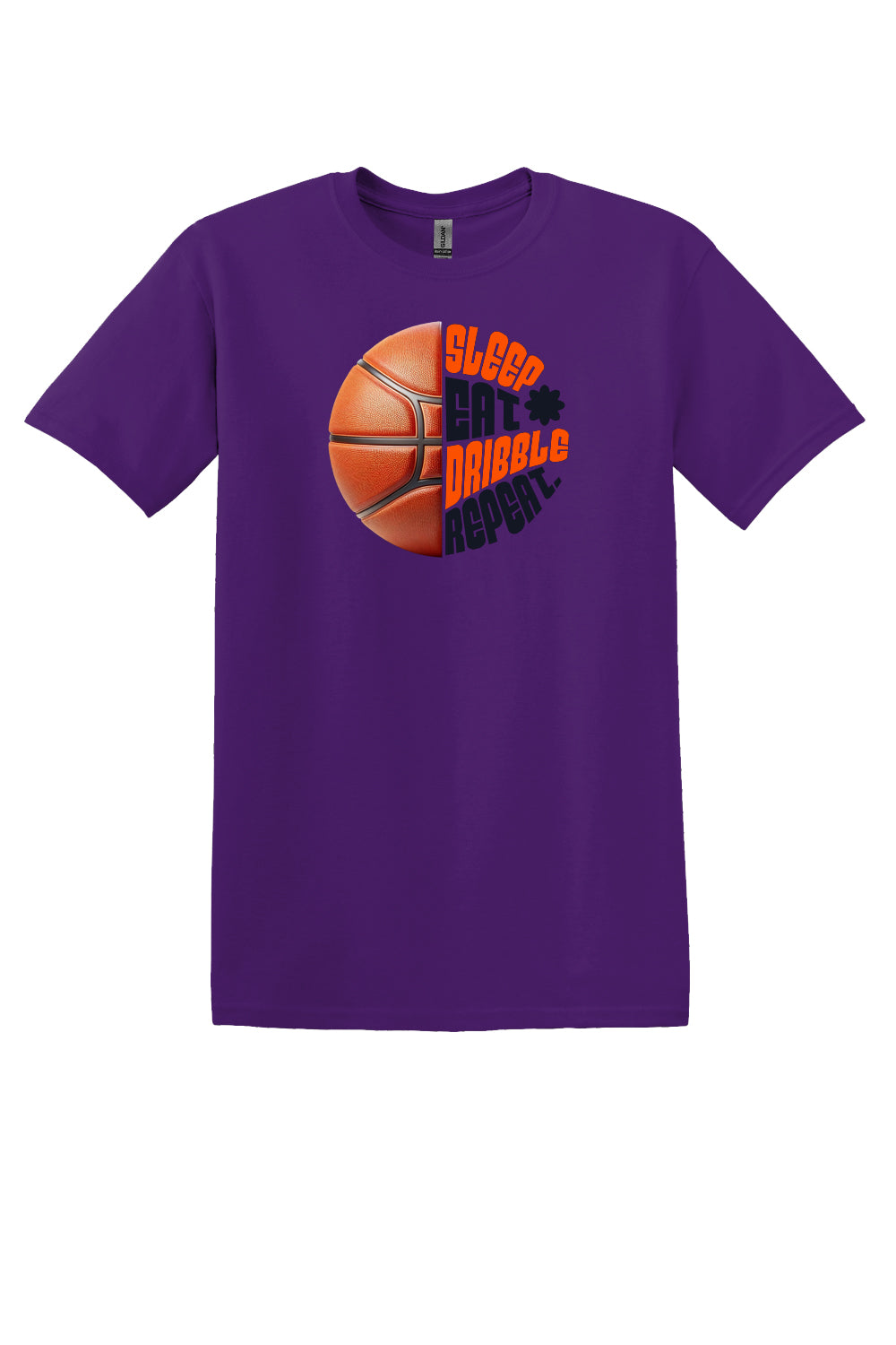 Sleep Eat Dribble Repeat – Orange & Black (Adult Sizes)