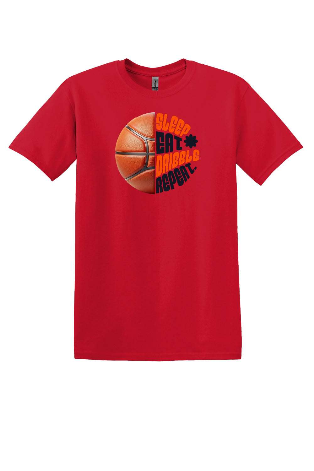 Sleep Eat Dribble Repeat – Orange & Black (Youth Sizes)