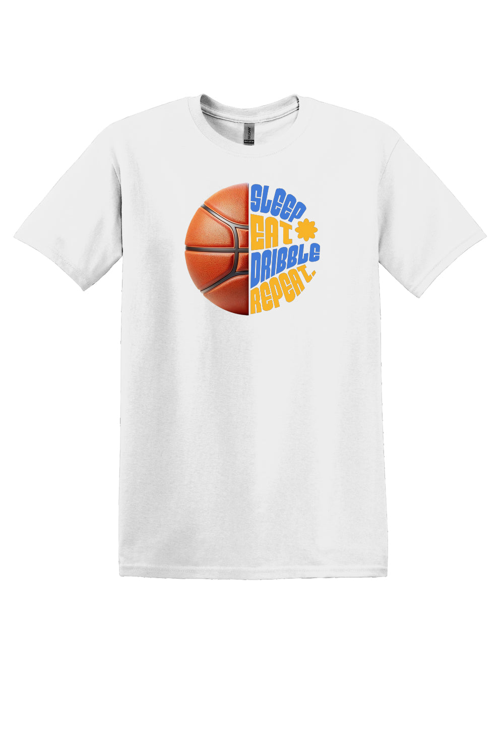 Sleep Eat Dribble Repeat – Royal Blue & Gold (Adult Sizes)