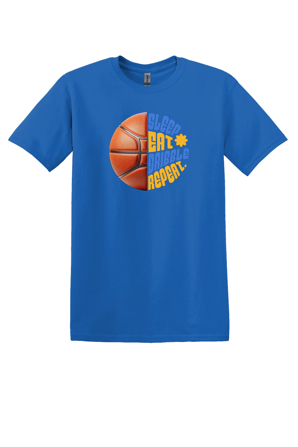 Sleep Eat Dribble Repeat – Royal Blue & Gold (Adult Sizes)