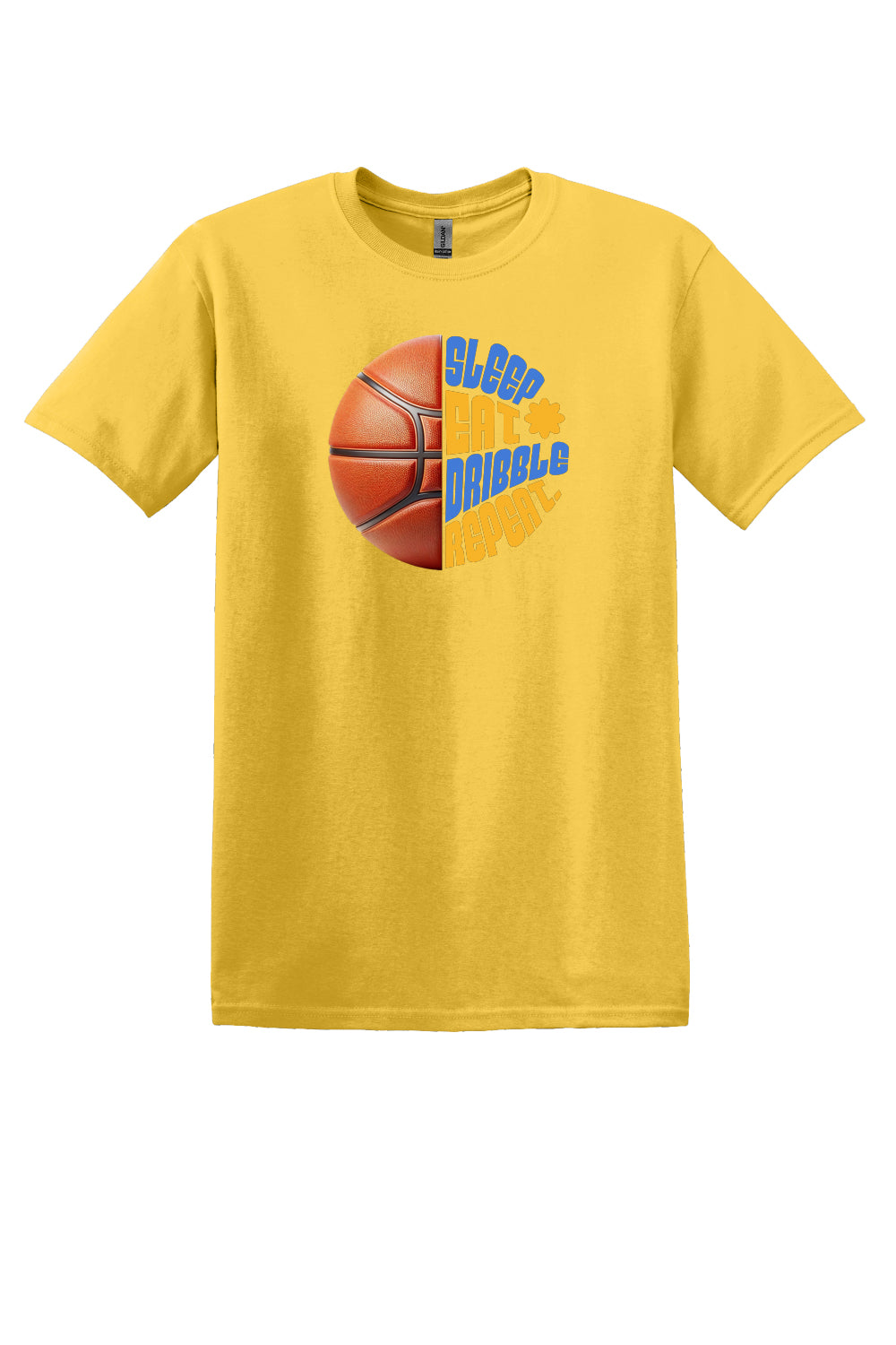 Sleep Eat Dribble Repeat – Royal Blue & Gold (Adult Sizes)